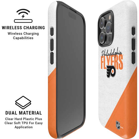 NHL Philadelphia Flyers Script iPhone 16 Pro Magsafe Impact Case